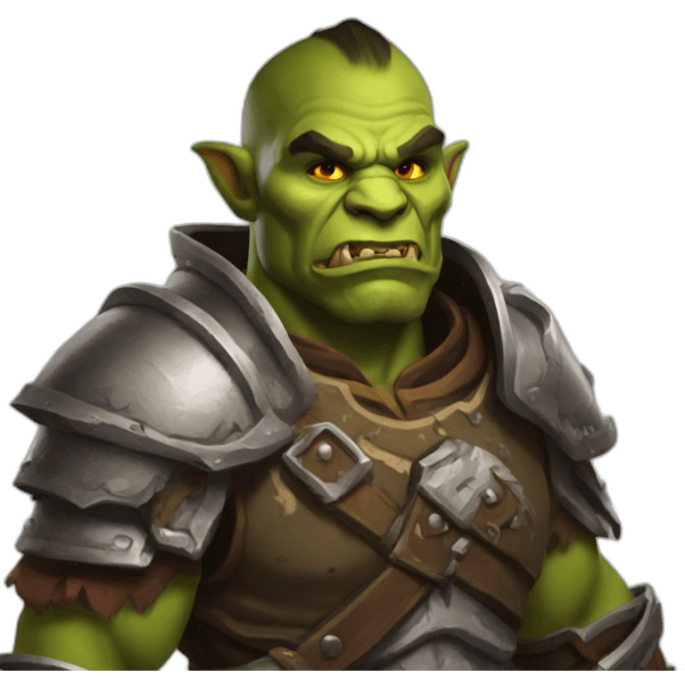 orc male warrior from world of warcraft emoji