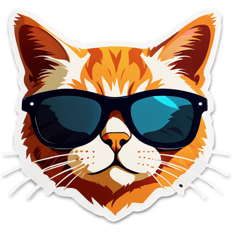 Cat with sunglasses emoji