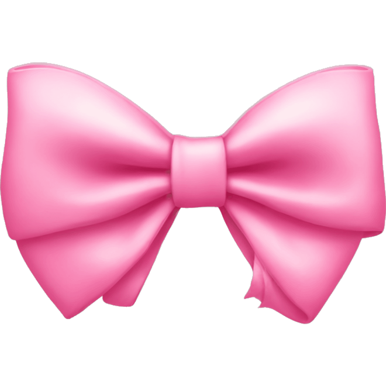 preppy pink bow emoji