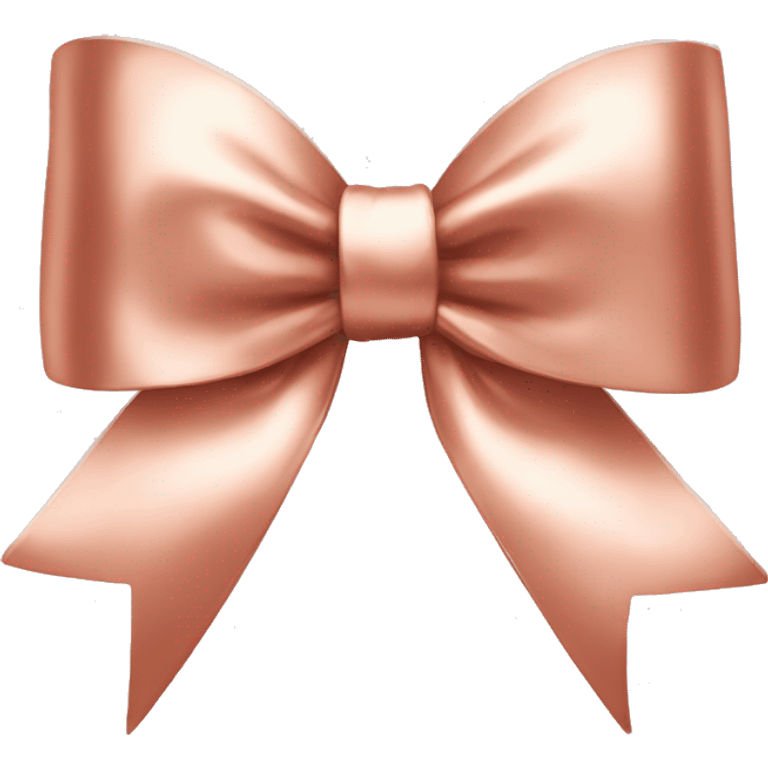 Rose gold bow emoji