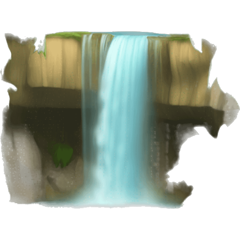 tropical waterfall emoji