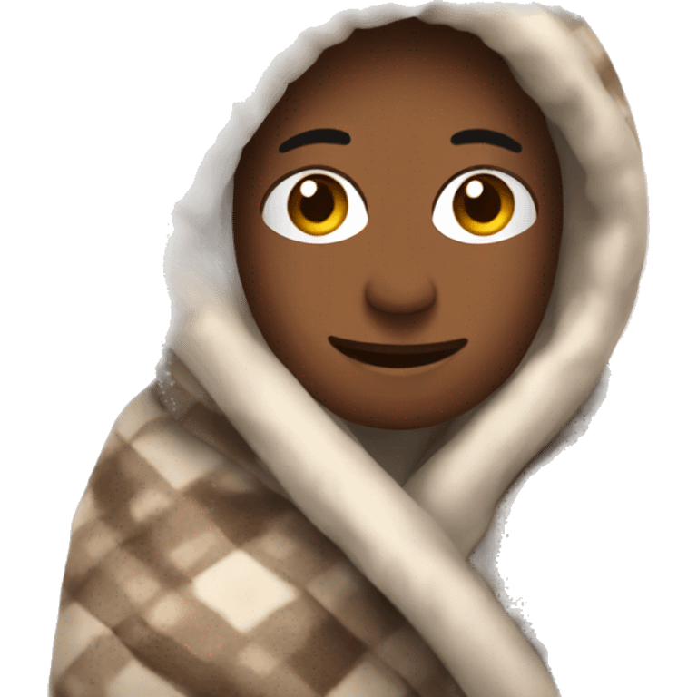 a cozy blanket  emoji