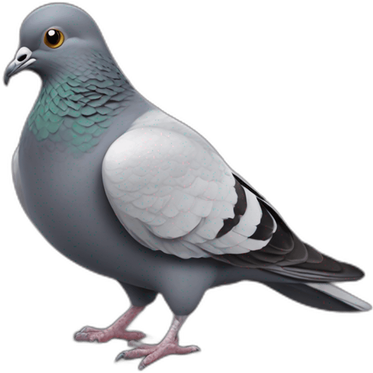 pigeon qui mange emoji