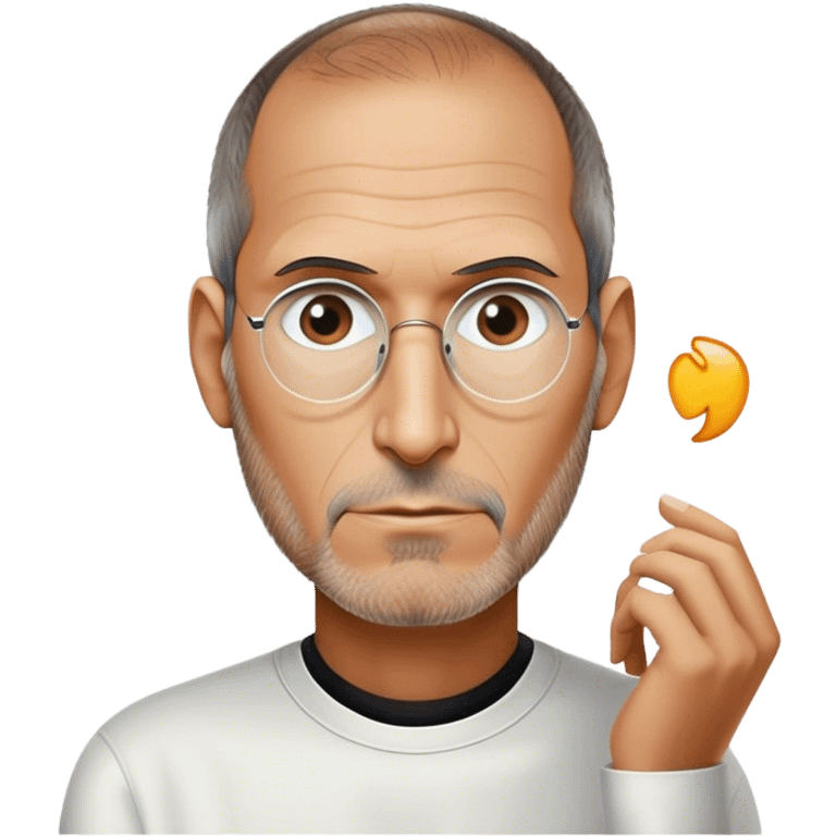 steve jobs thinking emoji