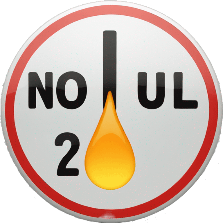 no fuel road sign emoji