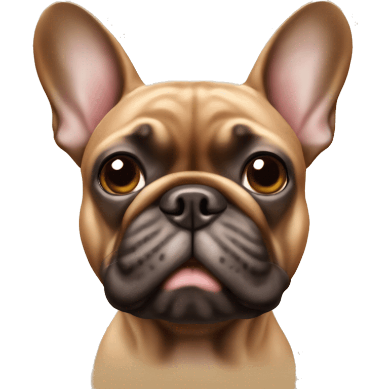 Brown French bulldog  emoji