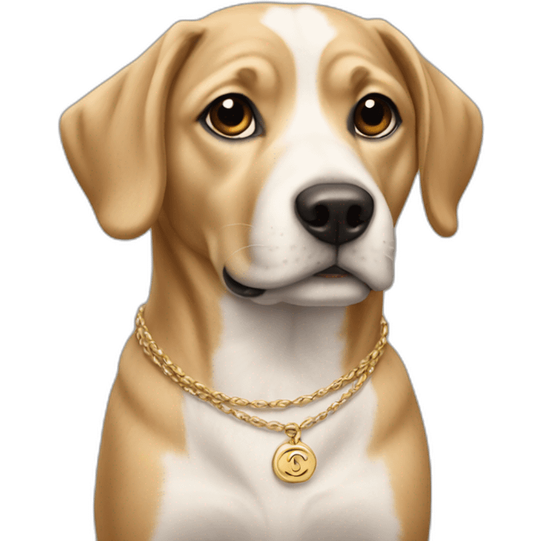 Chien en chanel emoji