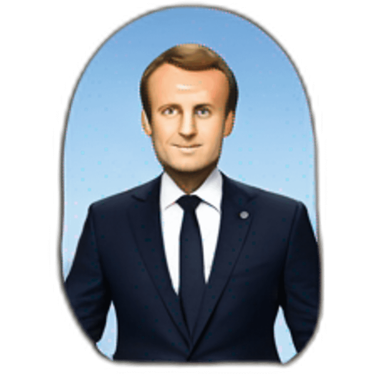 emmanuel macron sur un arbre emoji