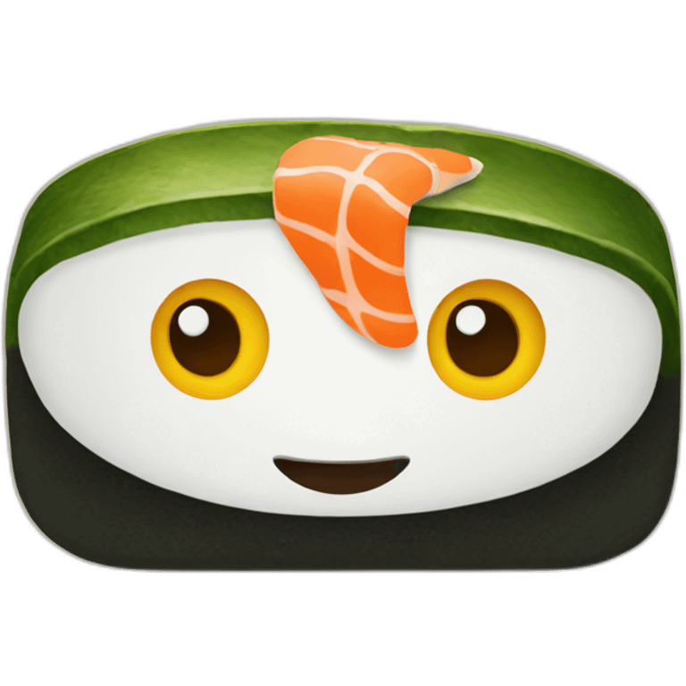 face of sushi emoji