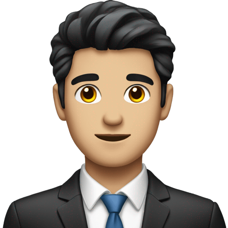 Make a emoji of a young handsome businessman with black hair  emoji