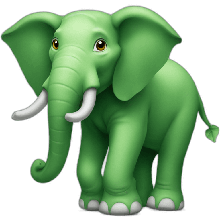 Green elephant emoji