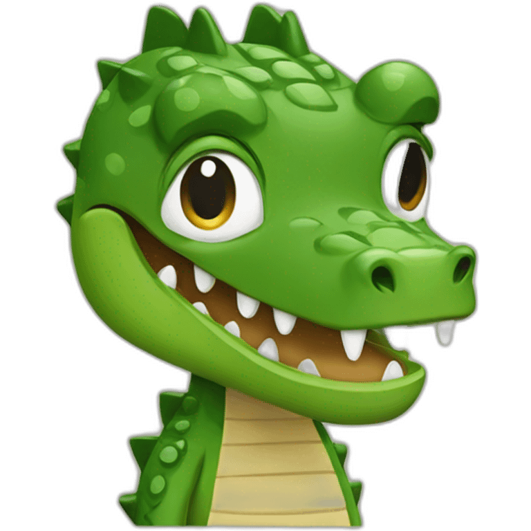 Crocodile boxeur emoji