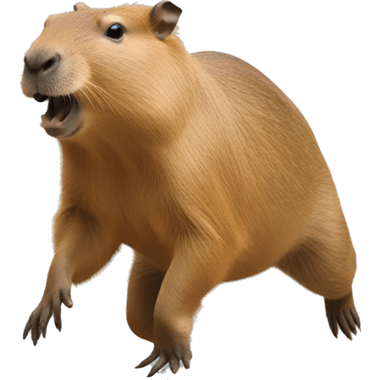 capybara doing a spectacular breakdance emoji