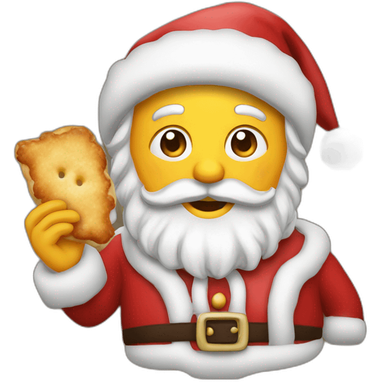 santa-holding-viennese-schnitzel emoji