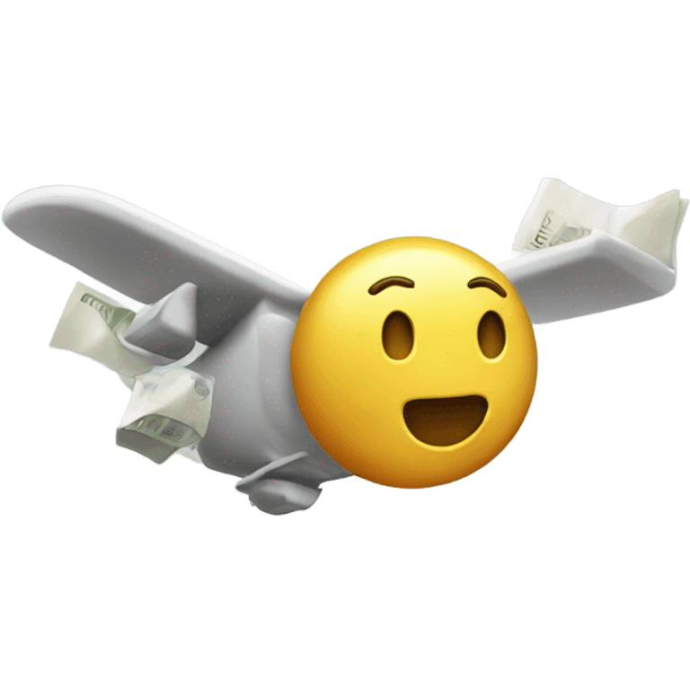 Flying money emoji