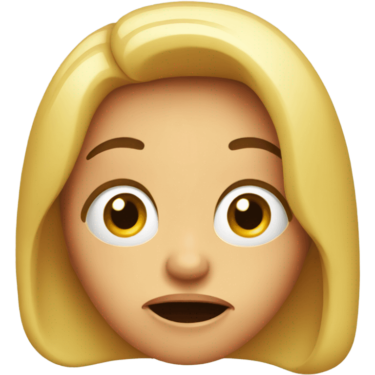 woman in a shock emoji