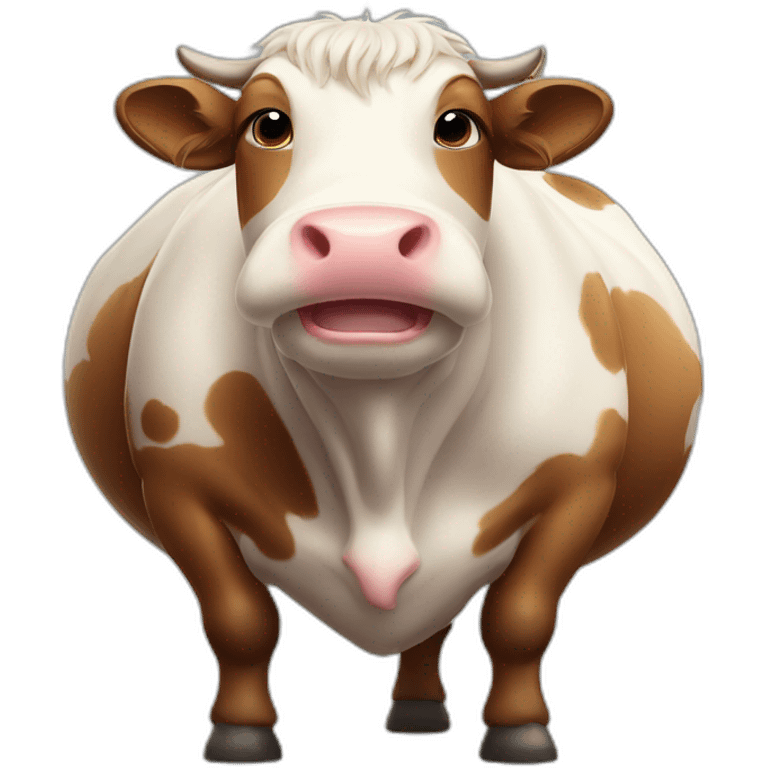 Fatty cow highland emoji