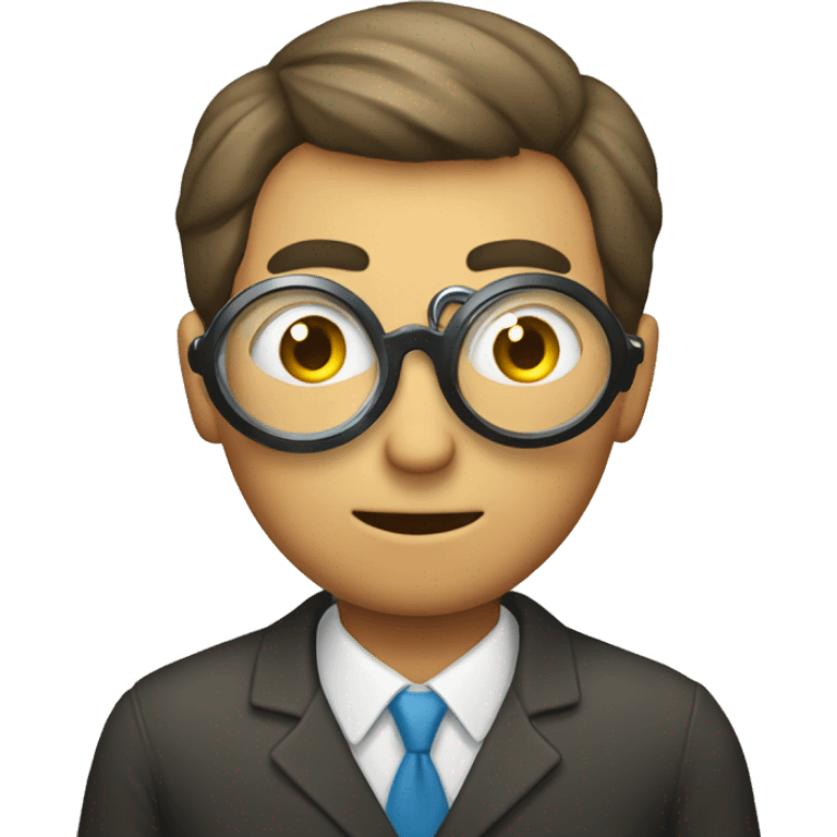 Man with magnifying glass  emoji