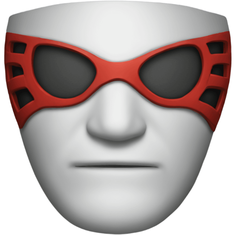 Face shot of spidermans mask emoji