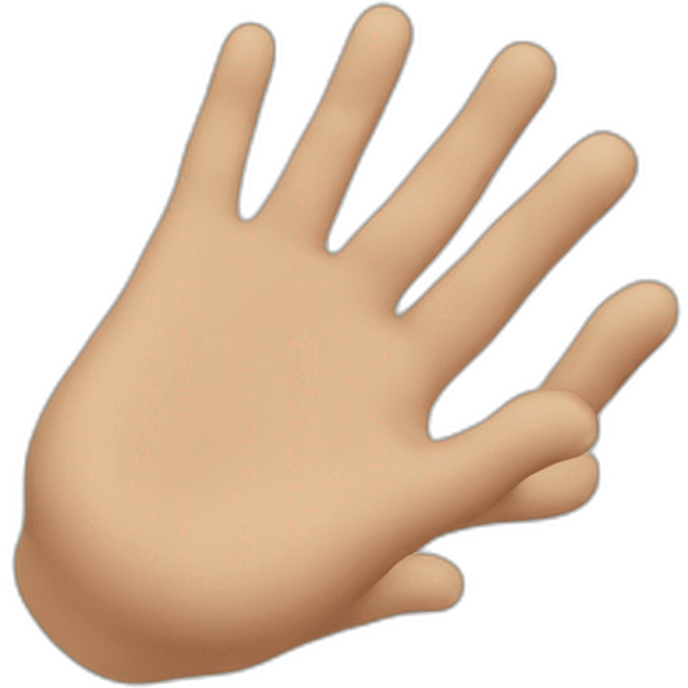 little hand emoji