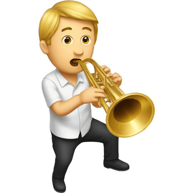 Emoji de un mono tocando el trombon emoji