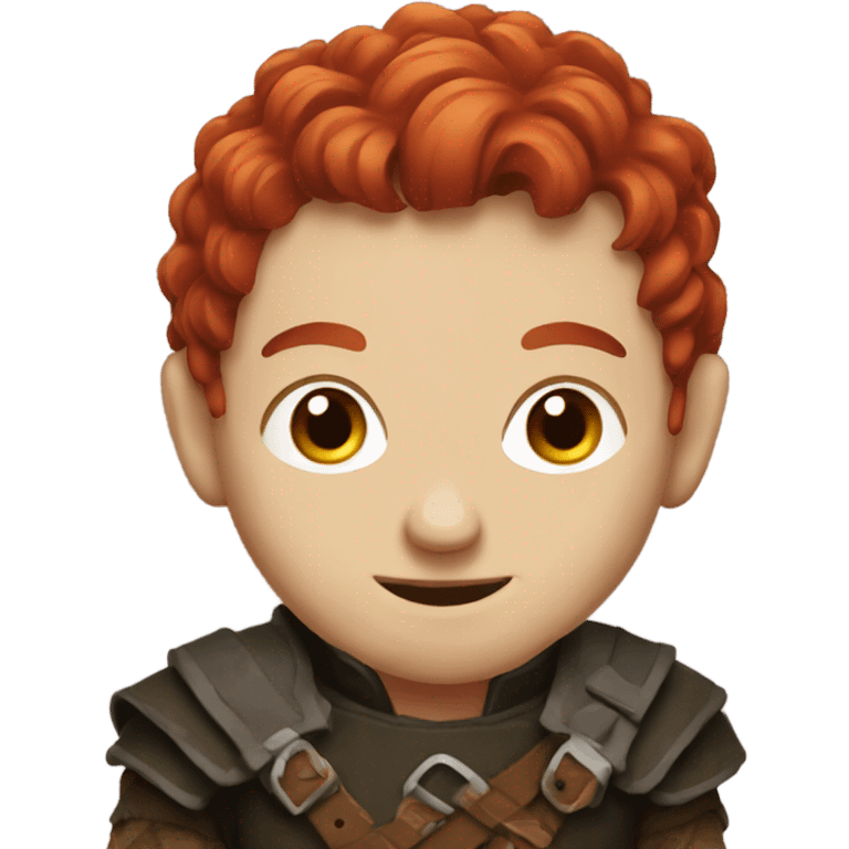 Rogue halfling with red hair emoji