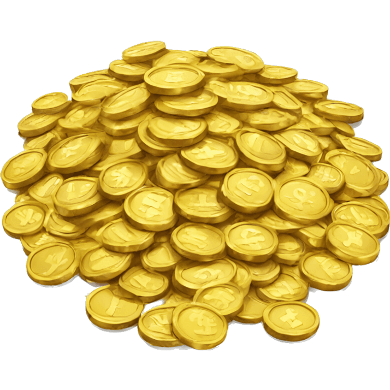 pile of gold coins emoji