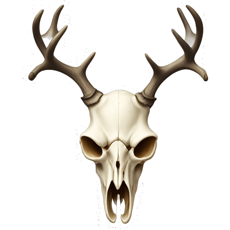 Deer skull with antlers emoji