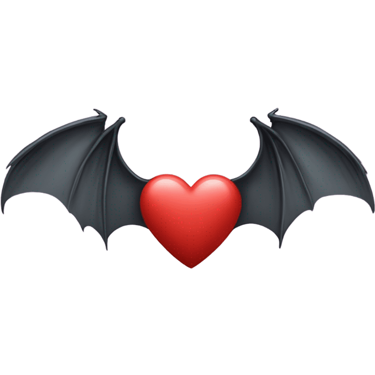 Heart with bat wings emoji