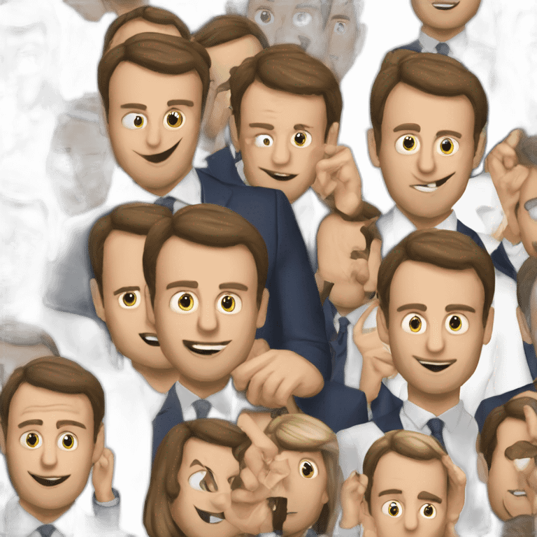 Macron fait caca emoji