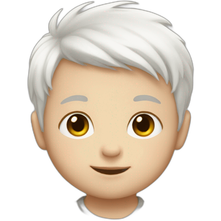 baby faise boy with white hair emoji