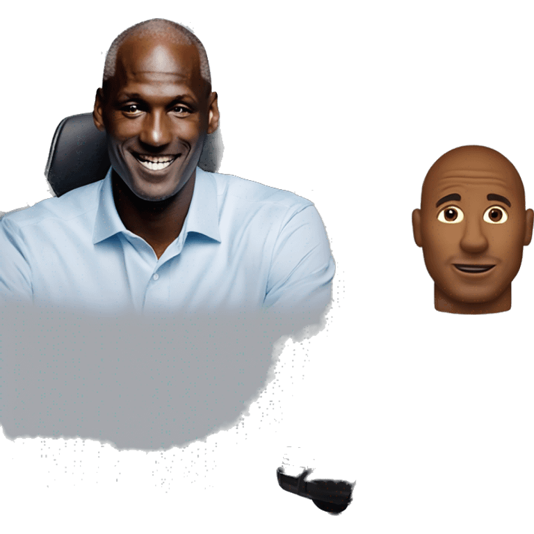 make a michael jordan emoji and the añara man in a car emoji