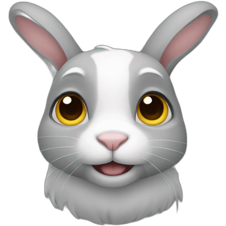 A grey rabbit emoji