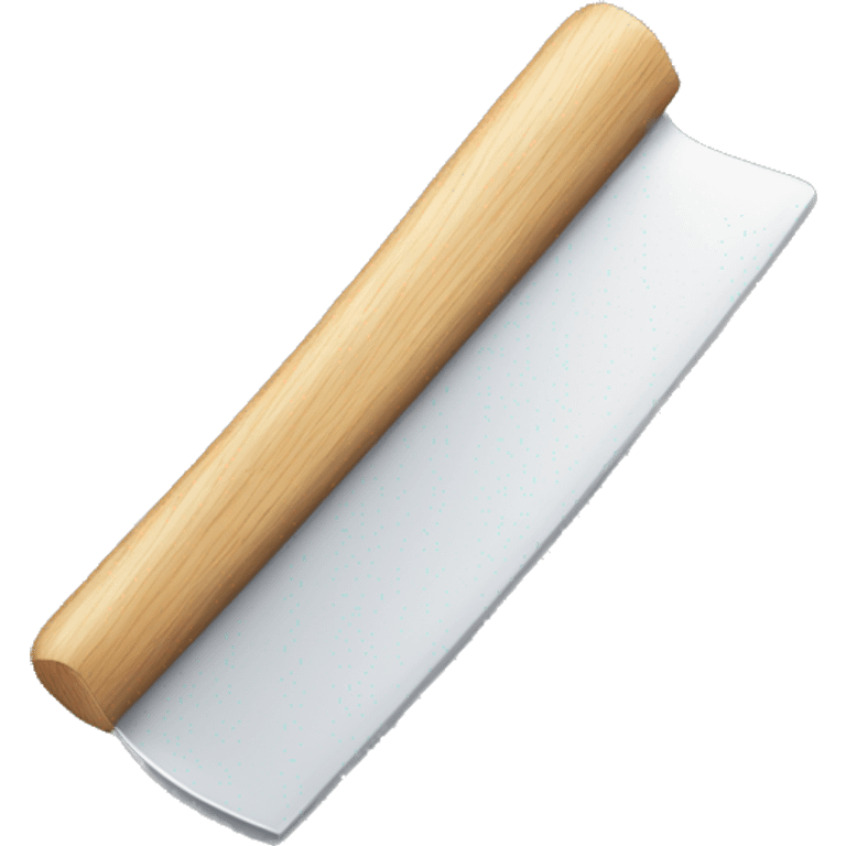 squeegee with long wooden handle emoji