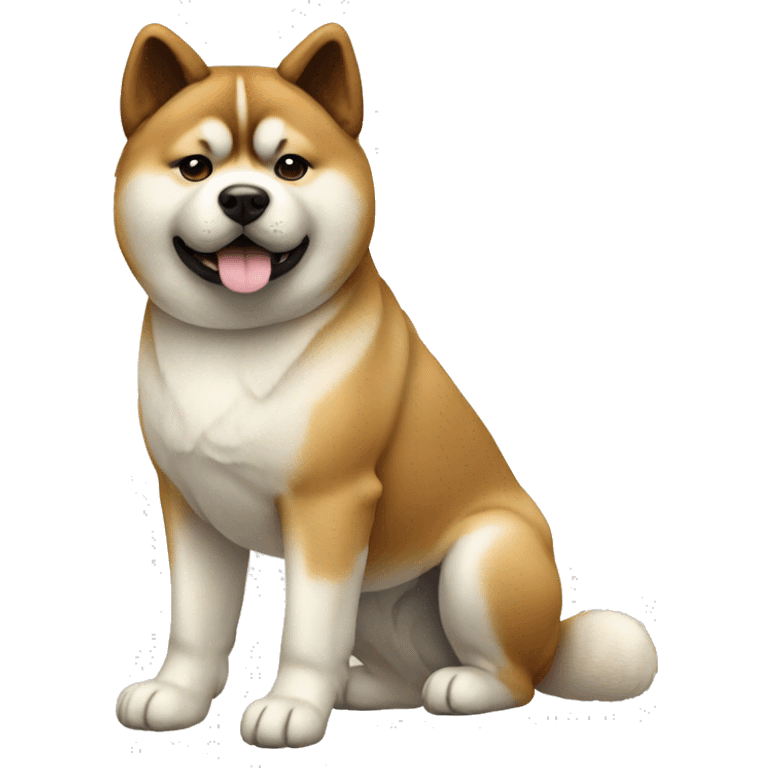 Akita Dog Breed Full Body emoji