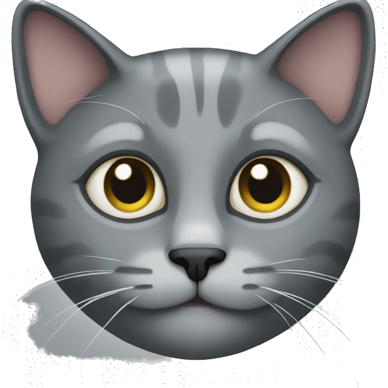 Grey cat emoji