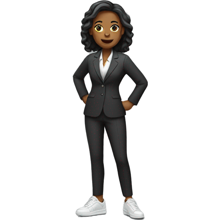 female lawyer in sneakers emoji