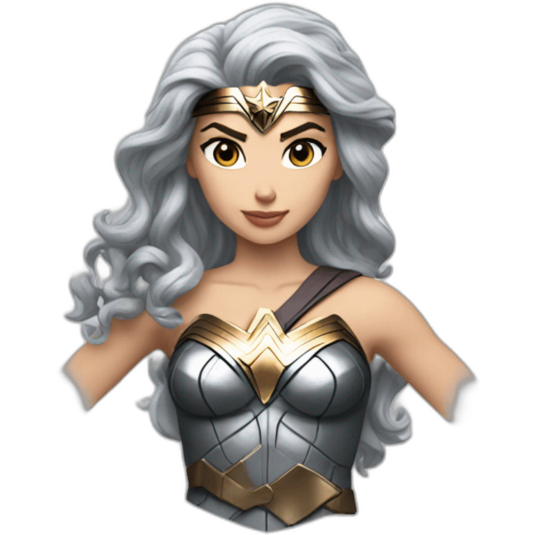 Wonder woman short air silver emoji