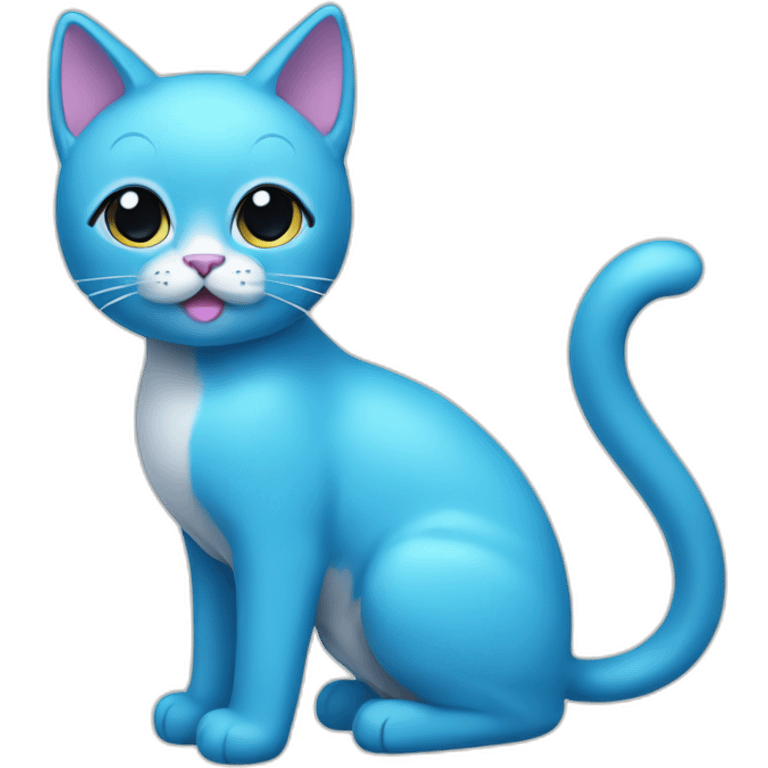 Gumball cat blue emoji