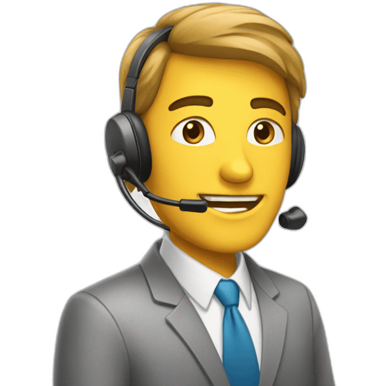 atendente telemarketing emoji