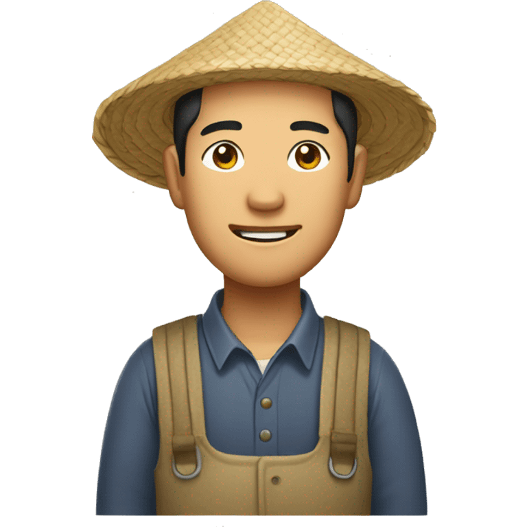 Asian rice farmer emoji