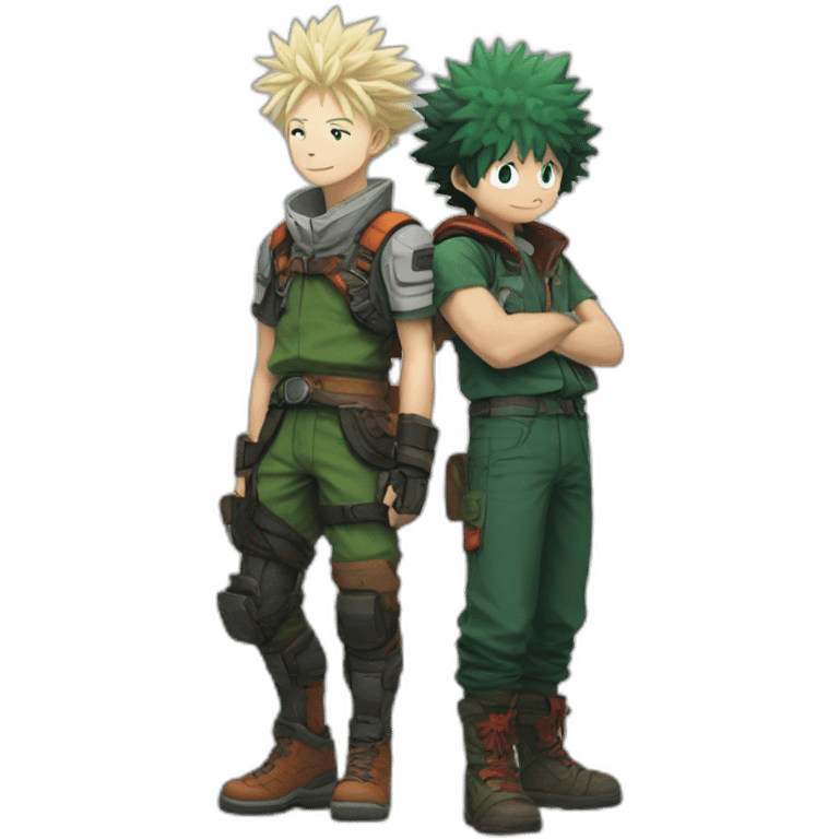 Deku et Bakugo emoji