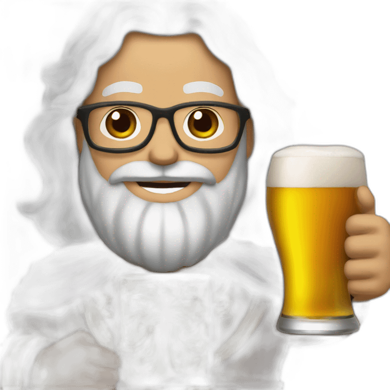 sant with a Taymans beer emoji