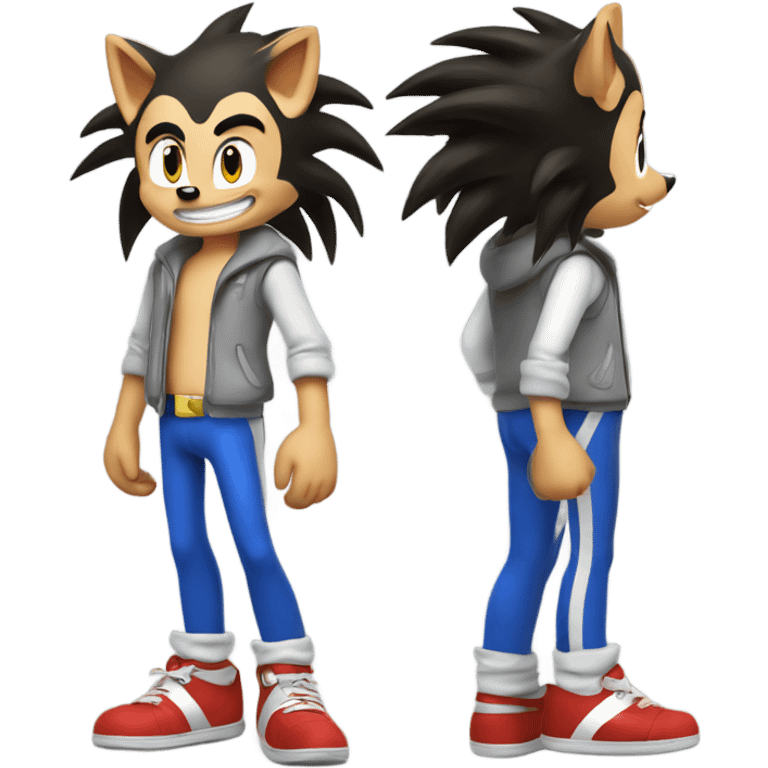 Sonic the hedgehog without shoes emoji