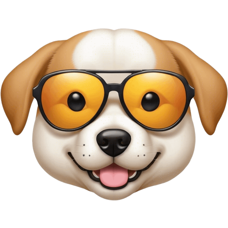 Dog with sun glasses  emoji