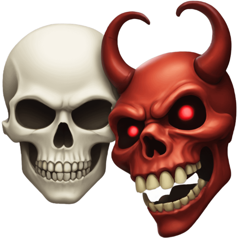 skull + devil emoji