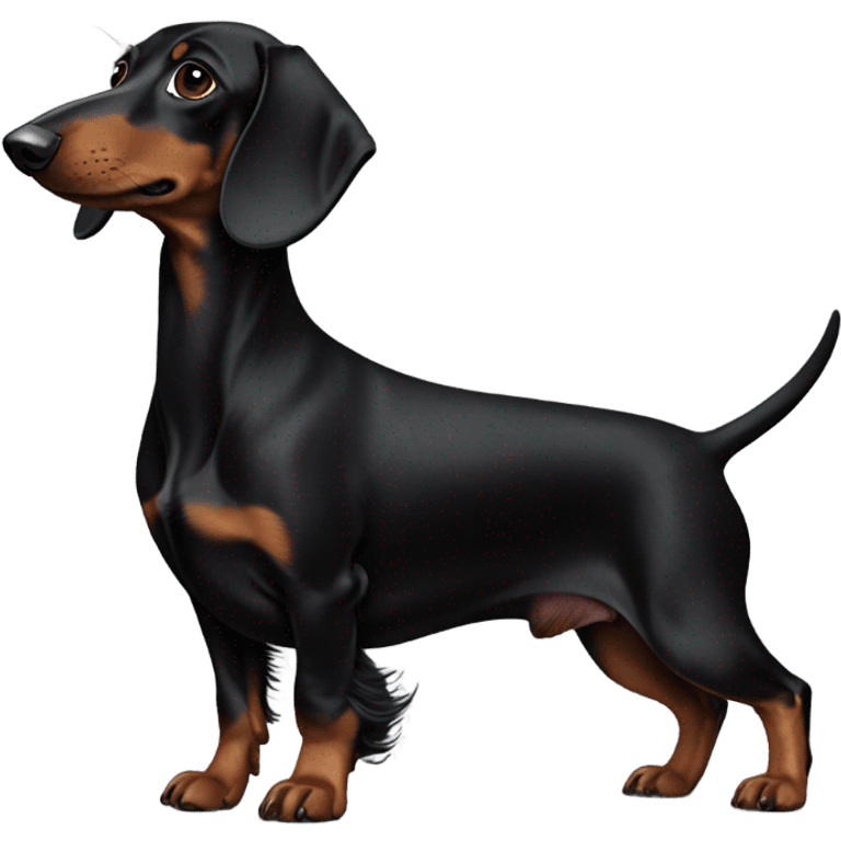 Black Daschund emoji