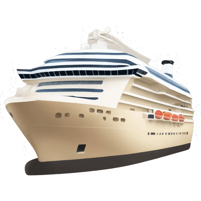 Beige aesthetic Cruise ship emoji