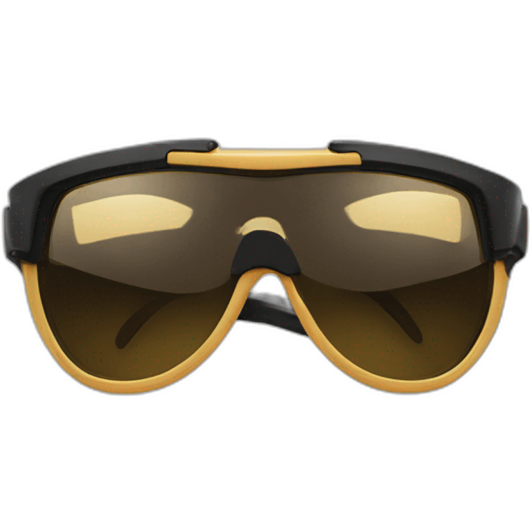 Latex bodybuilder sunglasses emoji