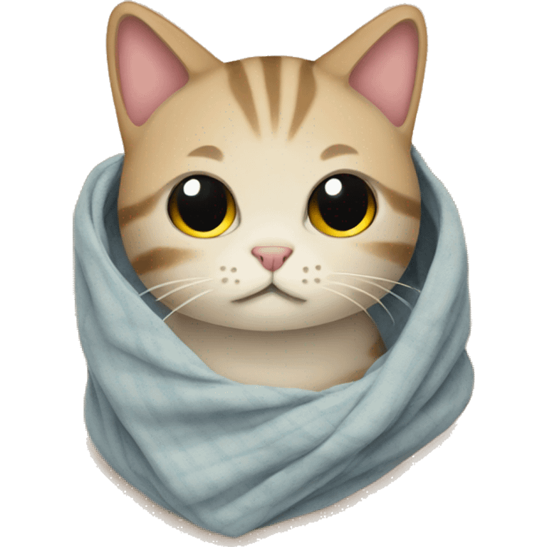 cat in a blanket emoji